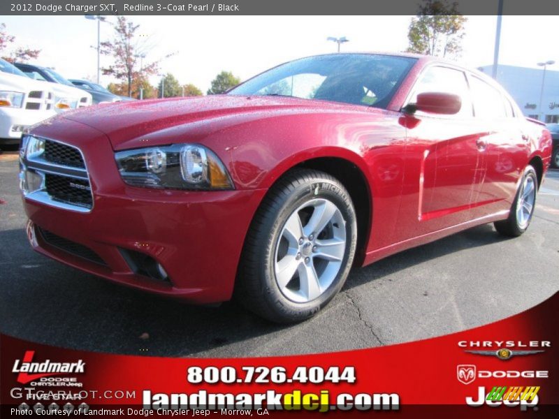 Redline 3-Coat Pearl / Black 2012 Dodge Charger SXT