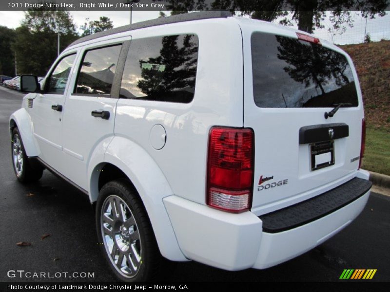 Bright White / Dark Slate Gray 2011 Dodge Nitro Heat