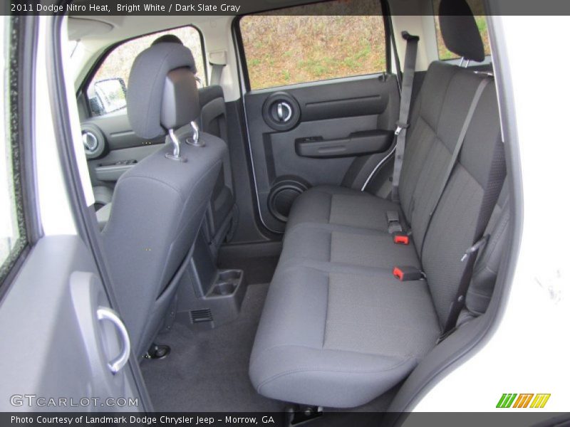 Bright White / Dark Slate Gray 2011 Dodge Nitro Heat