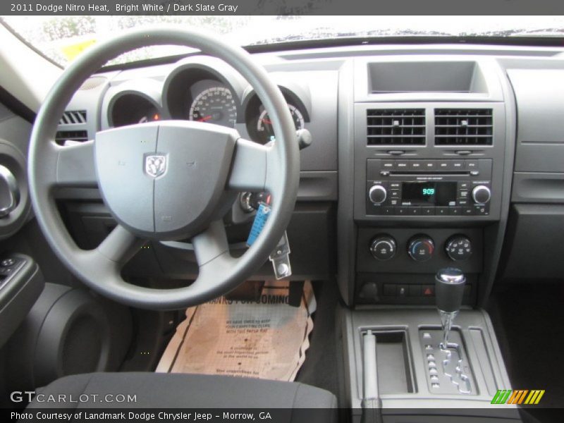 Bright White / Dark Slate Gray 2011 Dodge Nitro Heat