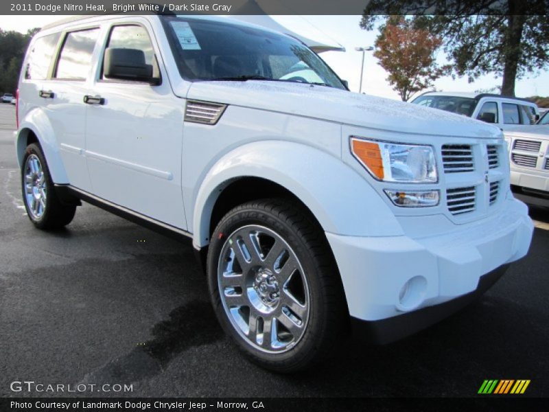 Bright White / Dark Slate Gray 2011 Dodge Nitro Heat