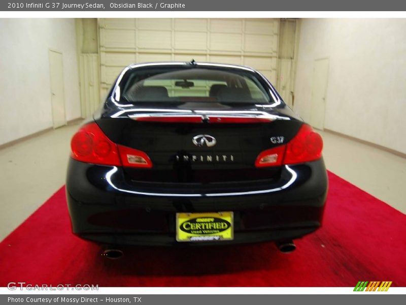 Obsidian Black / Graphite 2010 Infiniti G 37 Journey Sedan