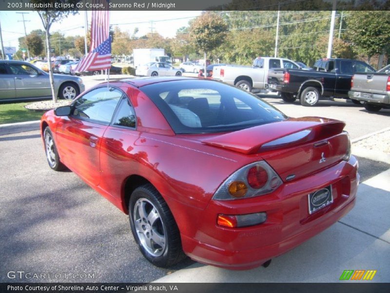 Saronno Red / Midnight 2003 Mitsubishi Eclipse GS Coupe