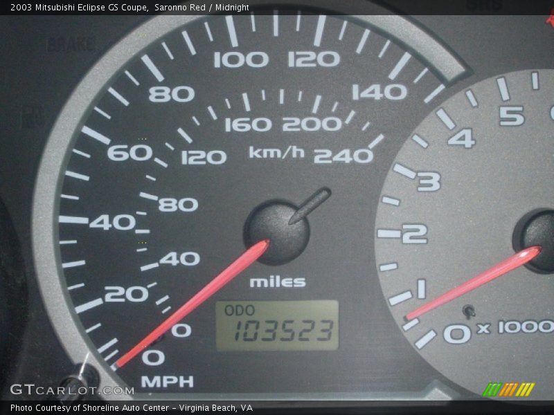 Saronno Red / Midnight 2003 Mitsubishi Eclipse GS Coupe