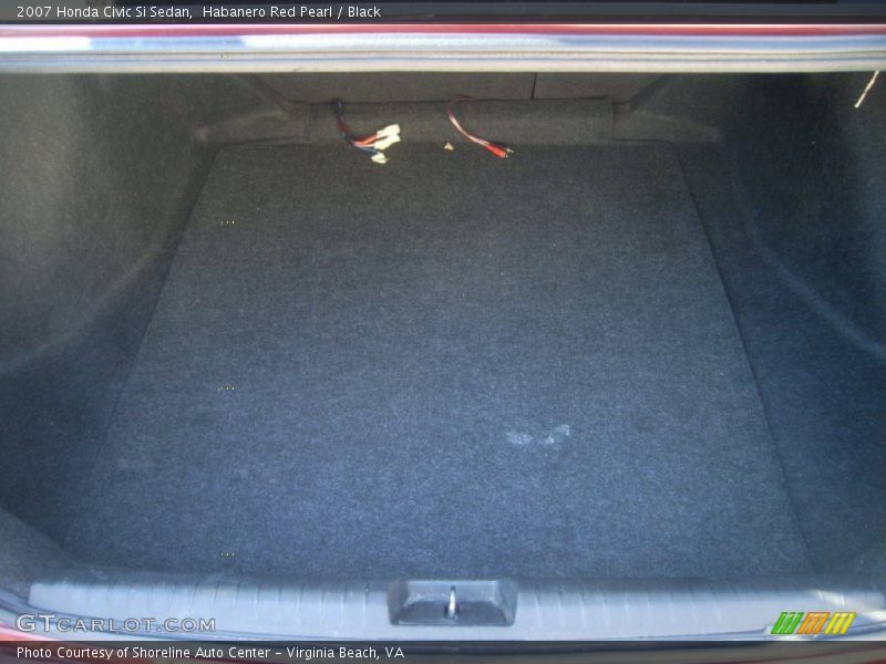 Habanero Red Pearl / Black 2007 Honda Civic Si Sedan