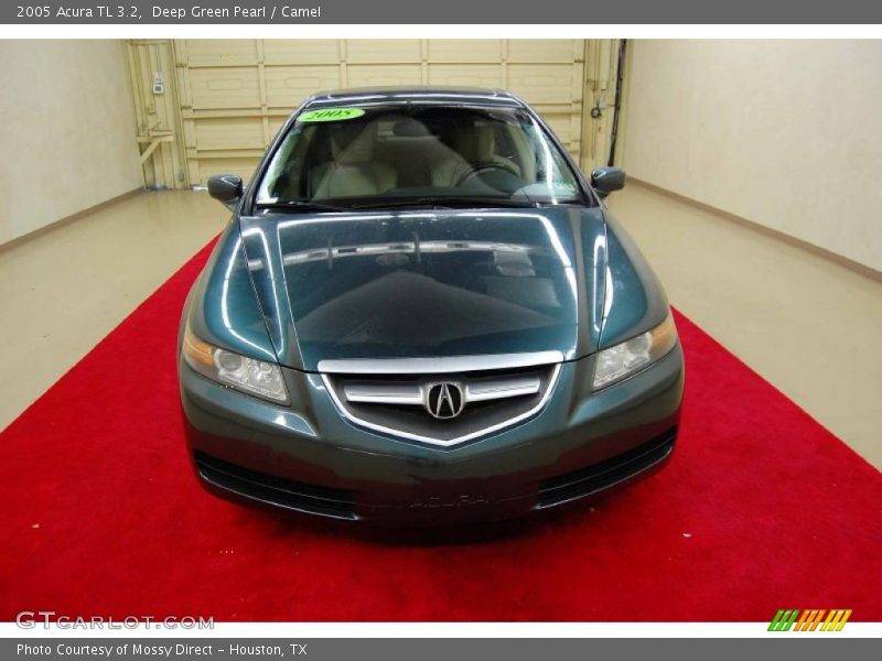 Deep Green Pearl / Camel 2005 Acura TL 3.2