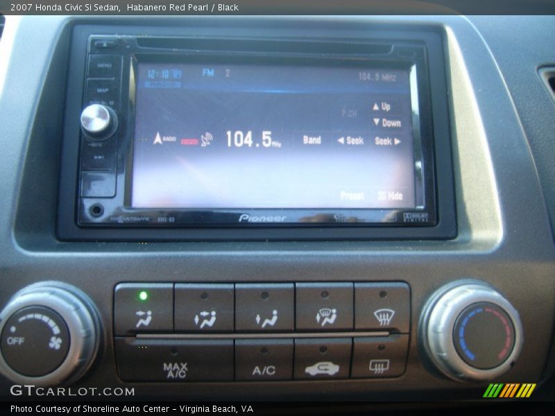 Habanero Red Pearl / Black 2007 Honda Civic Si Sedan