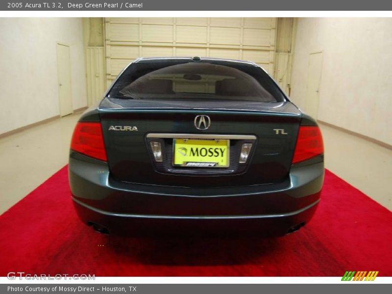 Deep Green Pearl / Camel 2005 Acura TL 3.2