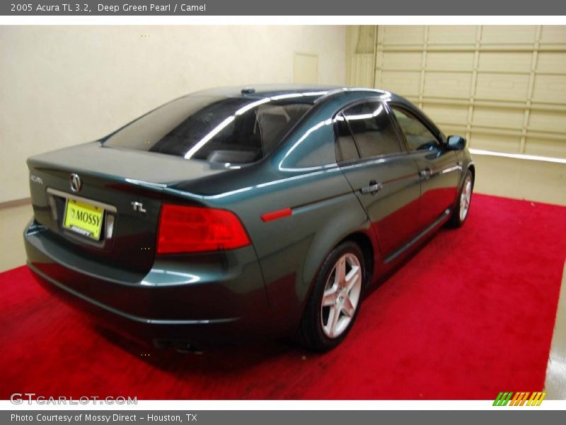 Deep Green Pearl / Camel 2005 Acura TL 3.2