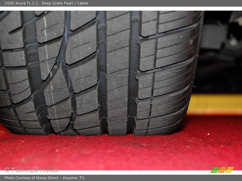 Deep Green Pearl / Camel 2005 Acura TL 3.2
