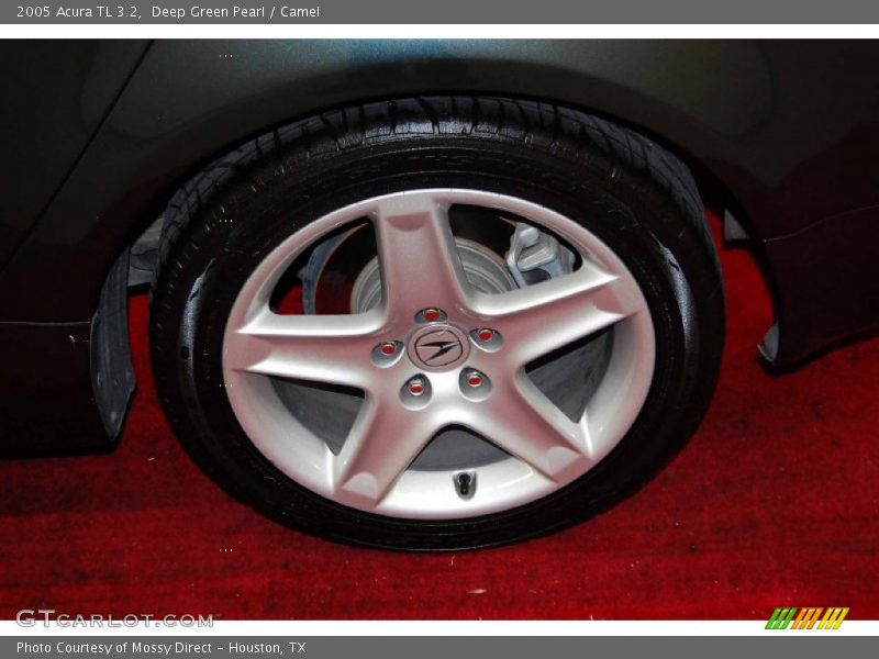 Deep Green Pearl / Camel 2005 Acura TL 3.2