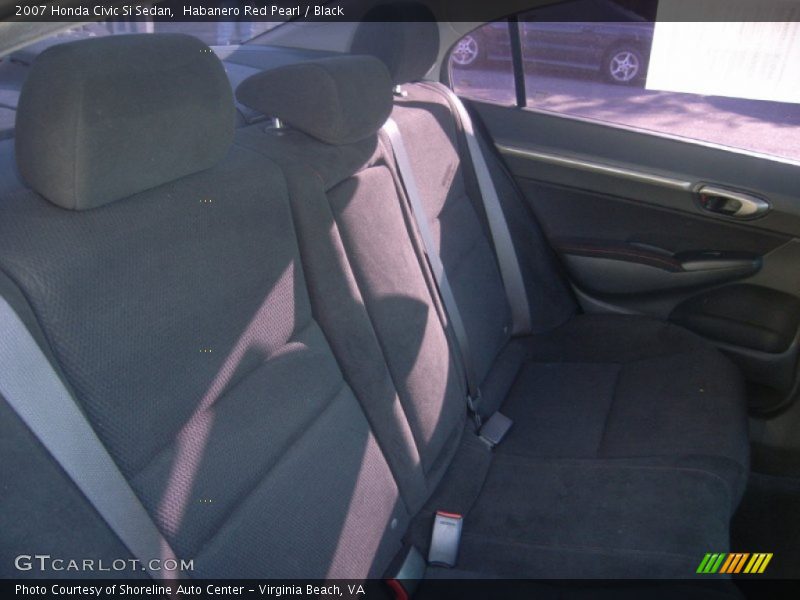Habanero Red Pearl / Black 2007 Honda Civic Si Sedan