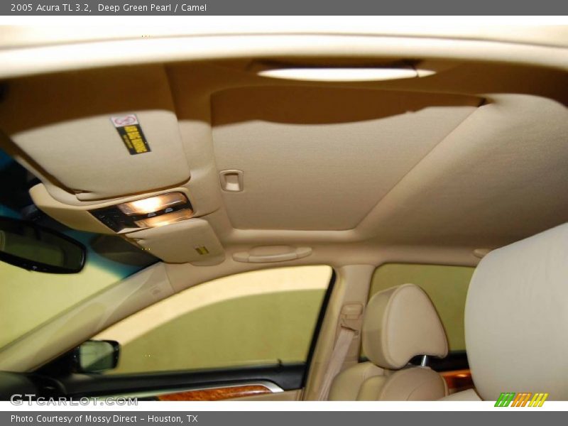 Deep Green Pearl / Camel 2005 Acura TL 3.2
