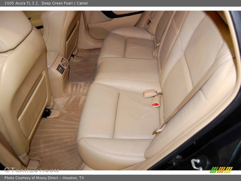 Deep Green Pearl / Camel 2005 Acura TL 3.2