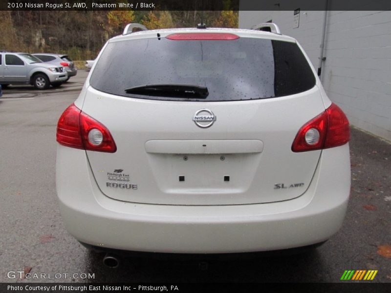Phantom White / Black 2010 Nissan Rogue SL AWD