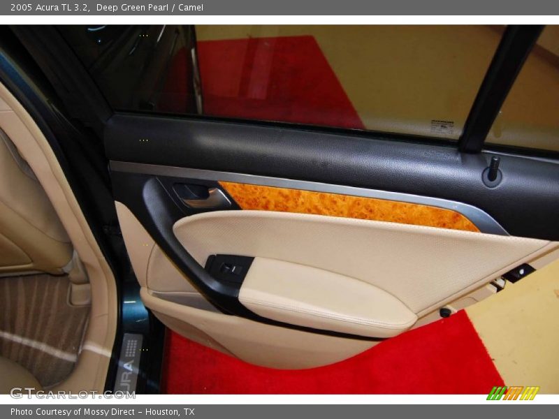 Deep Green Pearl / Camel 2005 Acura TL 3.2