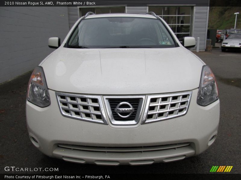 Phantom White / Black 2010 Nissan Rogue SL AWD