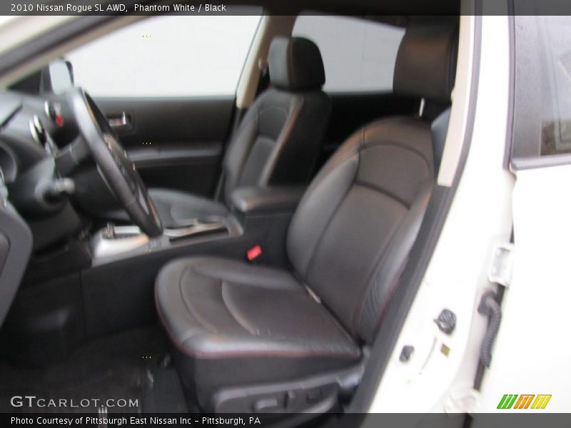 Phantom White / Black 2010 Nissan Rogue SL AWD