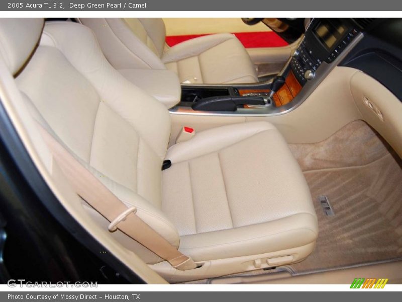 Deep Green Pearl / Camel 2005 Acura TL 3.2