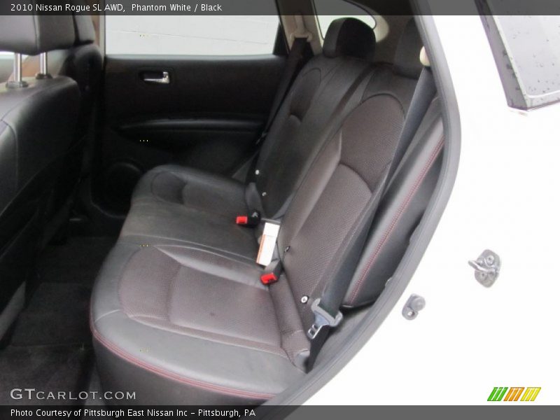 Phantom White / Black 2010 Nissan Rogue SL AWD