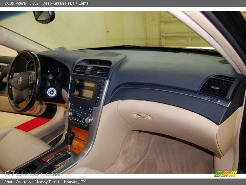Deep Green Pearl / Camel 2005 Acura TL 3.2