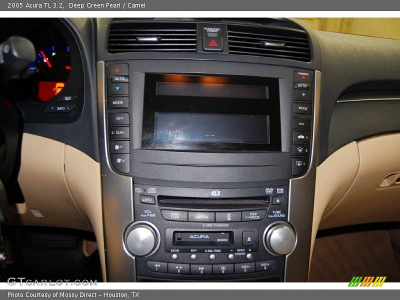Deep Green Pearl / Camel 2005 Acura TL 3.2