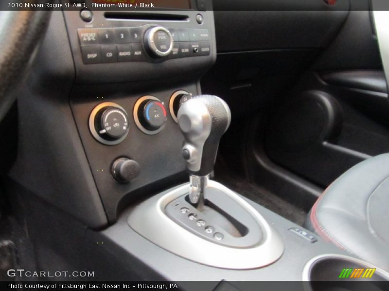 Phantom White / Black 2010 Nissan Rogue SL AWD