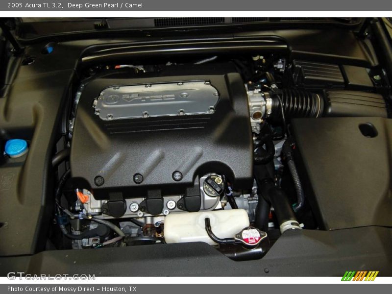 Deep Green Pearl / Camel 2005 Acura TL 3.2