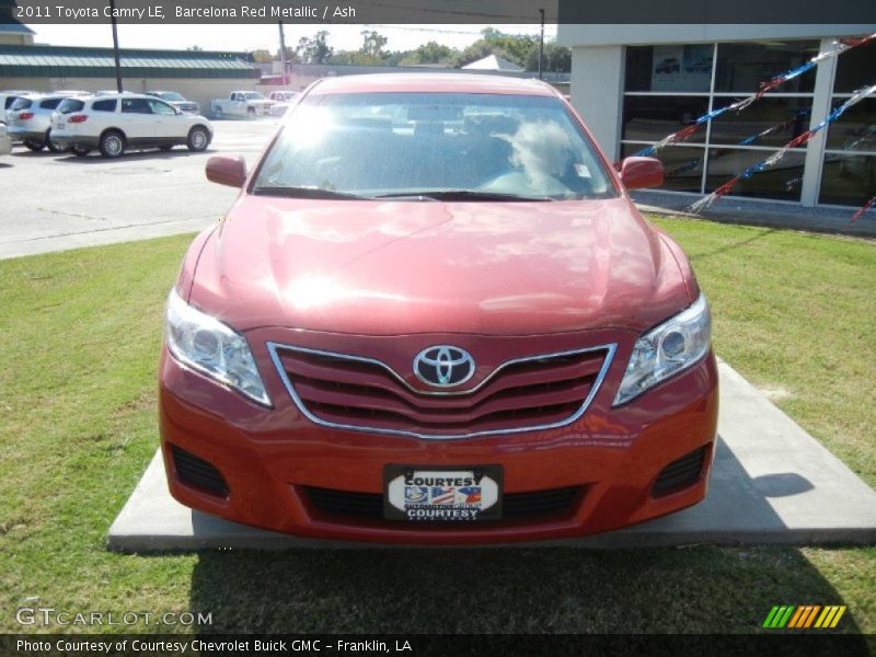 Barcelona Red Metallic / Ash 2011 Toyota Camry LE