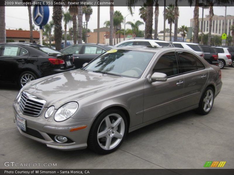 Pewter Metallic / Cashmere 2009 Mercedes-Benz E 350 Sedan