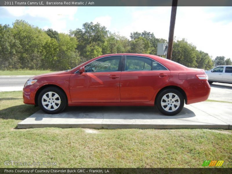 Barcelona Red Metallic / Ash 2011 Toyota Camry LE