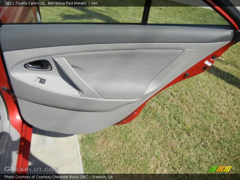 Barcelona Red Metallic / Ash 2011 Toyota Camry LE