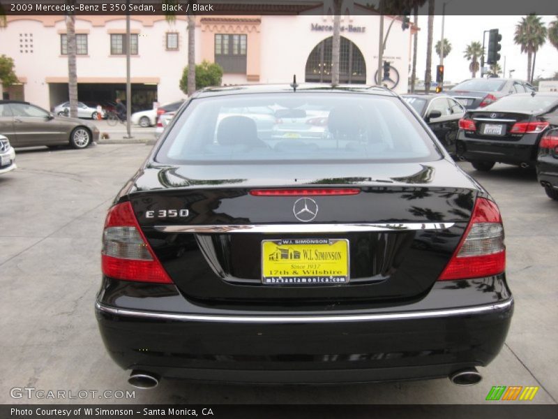 Black / Black 2009 Mercedes-Benz E 350 Sedan