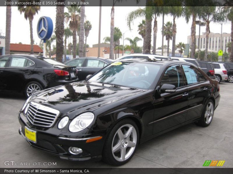 Black / Black 2009 Mercedes-Benz E 350 Sedan