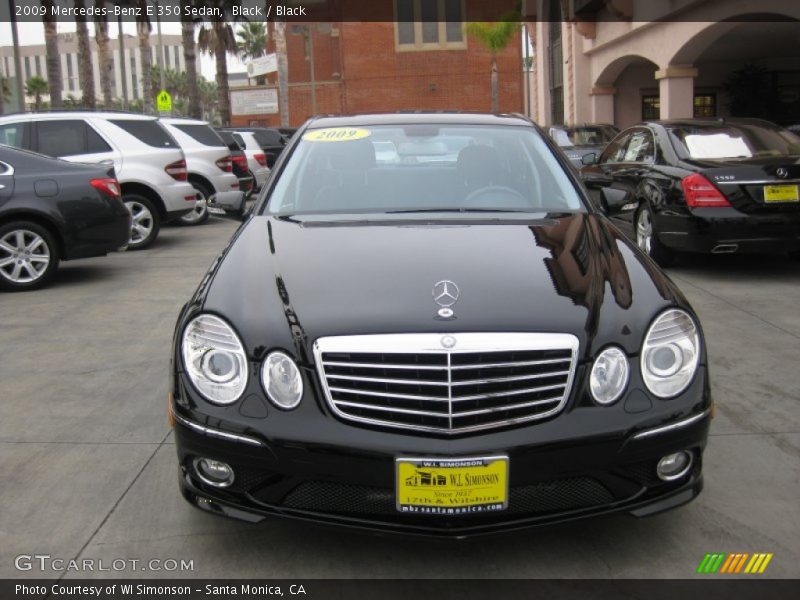 Black / Black 2009 Mercedes-Benz E 350 Sedan