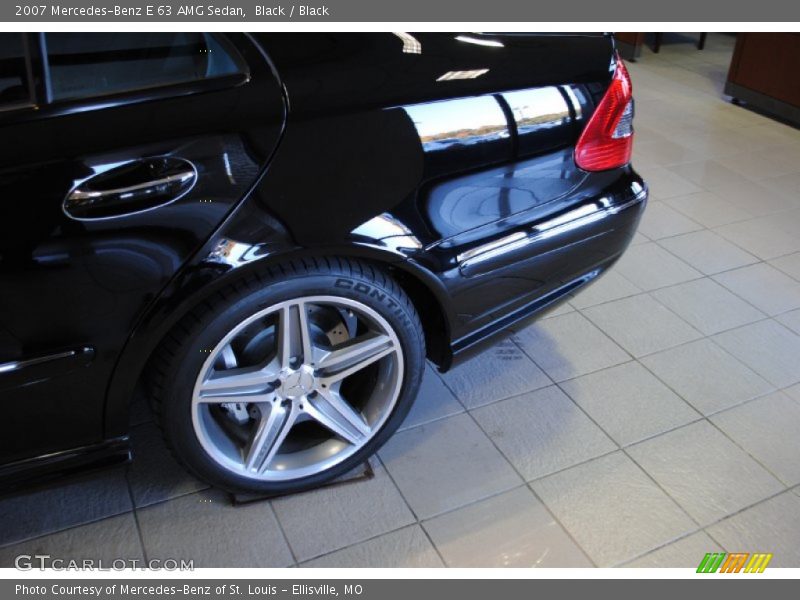 Black / Black 2007 Mercedes-Benz E 63 AMG Sedan