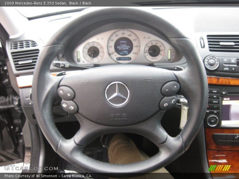 Black / Black 2009 Mercedes-Benz E 350 Sedan