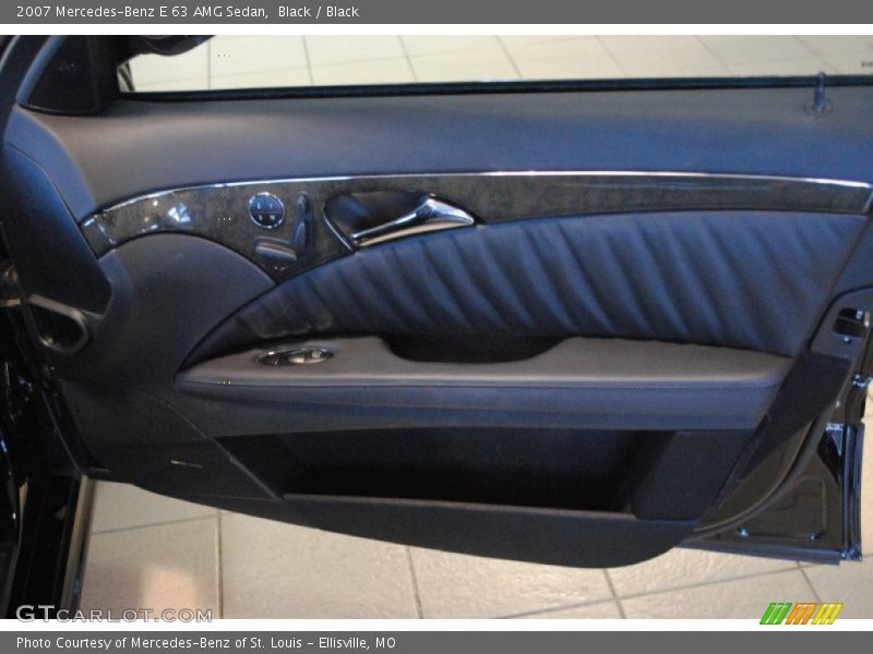 Black / Black 2007 Mercedes-Benz E 63 AMG Sedan