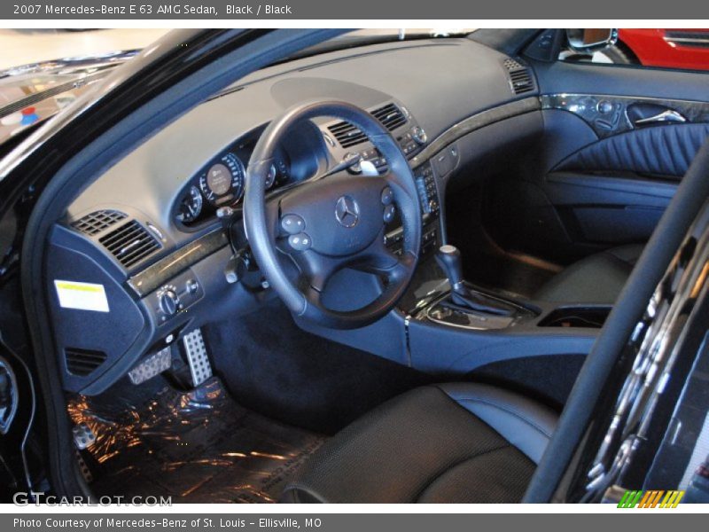 Black / Black 2007 Mercedes-Benz E 63 AMG Sedan