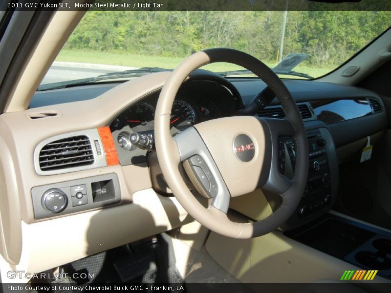 Mocha Steel Metallic / Light Tan 2011 GMC Yukon SLT