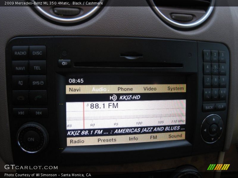 Black / Cashmere 2009 Mercedes-Benz ML 350 4Matic