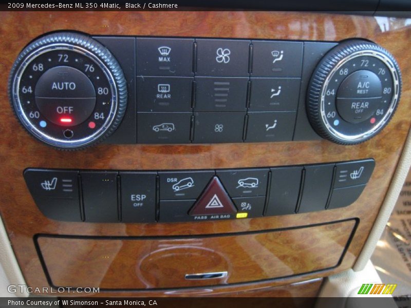 Black / Cashmere 2009 Mercedes-Benz ML 350 4Matic