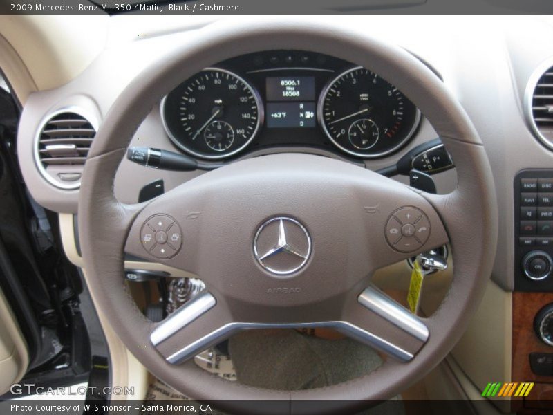 Black / Cashmere 2009 Mercedes-Benz ML 350 4Matic