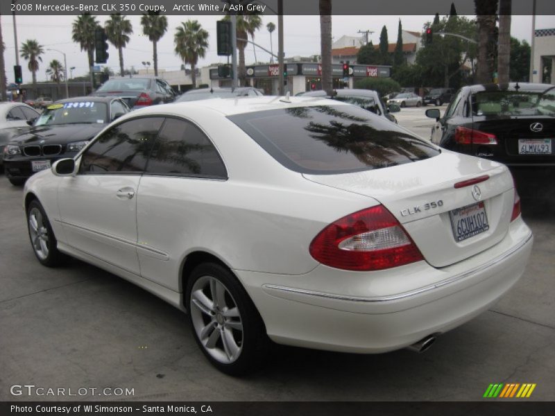 Arctic White / Ash Grey 2008 Mercedes-Benz CLK 350 Coupe