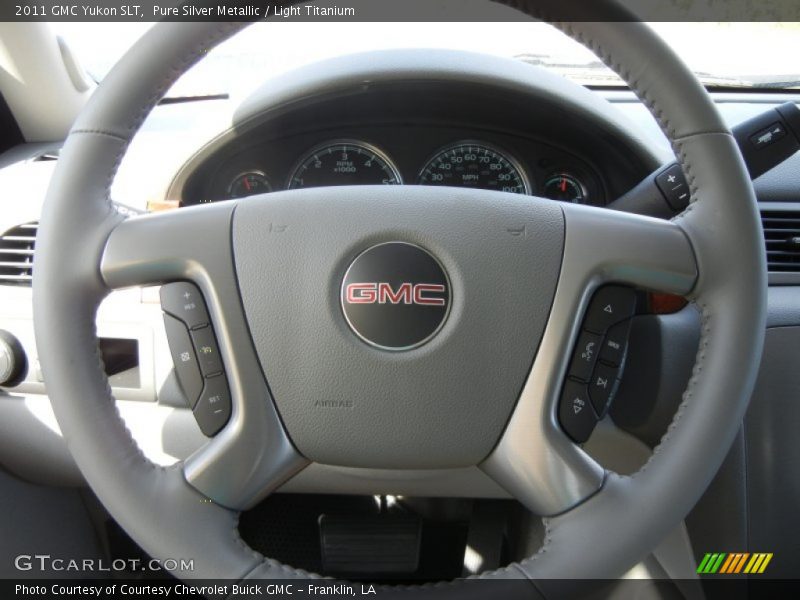 Pure Silver Metallic / Light Titanium 2011 GMC Yukon SLT