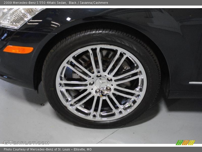 Black / Savanna/Cashmere 2009 Mercedes-Benz S 550 4Matic Sedan