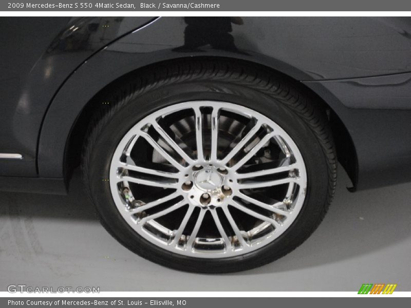 Black / Savanna/Cashmere 2009 Mercedes-Benz S 550 4Matic Sedan