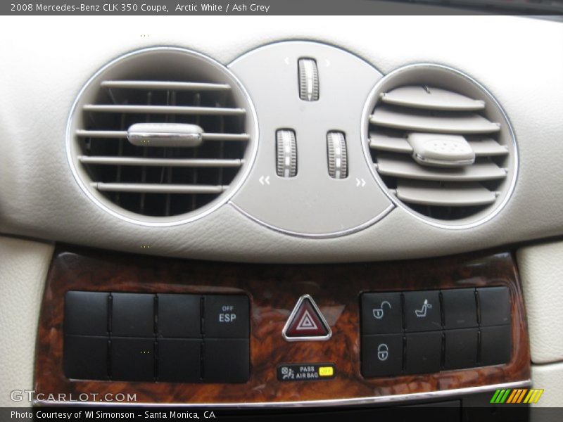 Arctic White / Ash Grey 2008 Mercedes-Benz CLK 350 Coupe