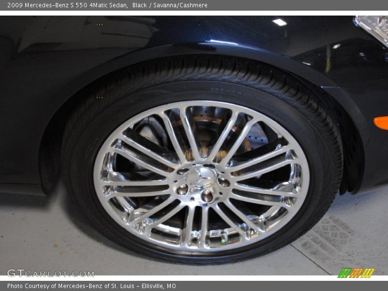 Black / Savanna/Cashmere 2009 Mercedes-Benz S 550 4Matic Sedan