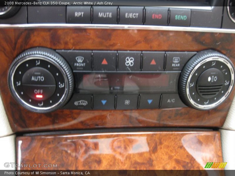 Arctic White / Ash Grey 2008 Mercedes-Benz CLK 350 Coupe